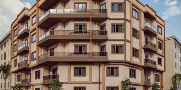مبنى سكني على الطراز المعاصر