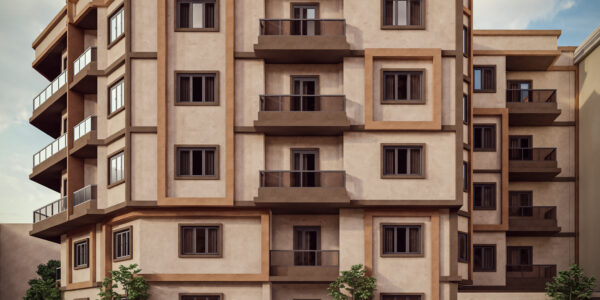 مبنى سكني على الطراز المعاصر