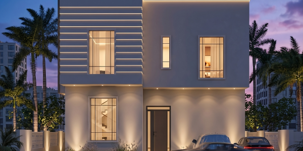 تصميم فيلا سكنية مميزة في حي العرين بأبها